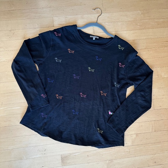 Lisa Todd Oliver Dachshund top, Med, CB2482 - Picture 2 of 3